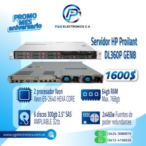 Server HP Proliant DL360P Gen8 64gb