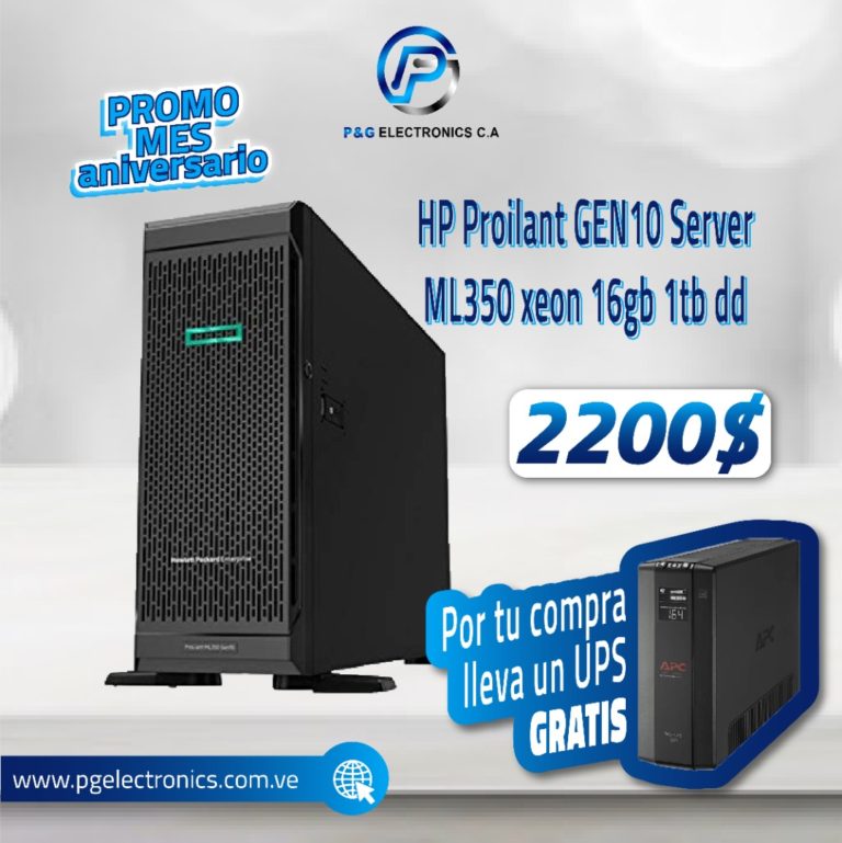 Server HP Proliant ML350 Xeon 16gb 1TB