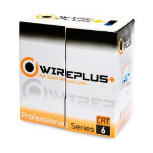 BOBINA DE CABLE UTP INDOOR CAT6 100MTS WIREPLUS