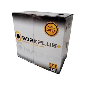 BOBINA DE CABLE UTP INDOOR CAT5E 100 MTS 100% COBRE WIREPLUS
