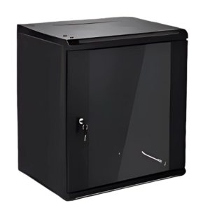 RACK DE PARED CERRADO FIJO 12U CON PUERTA DE VIDRIO ELISANTECH (KY6412S)