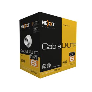 NEXXT BOBINA DE CABLE UTP CAT.6 PARA VELOCIDADES GIGA 4 PARES 24AWG CM 305M/1000FT AZUL 100% COBRE