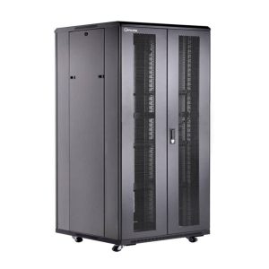 Rack de Piso Cerrado Onlink 32U 600x800x1609mm con Puerta Frontal de Vidrio y Doble Puerta Trasera de Malla