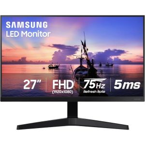 SAMSUNG MONITOR 24″ LED FHD IPS 75 HZ SIN BORDES VGA HDMI BLACK