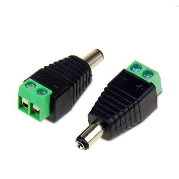 CONECTOR PLUG CORRIENTE MACHO 12V – P&G Electronics
