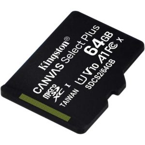 MEMORIA MICROSDXC 64GB KINGSTON SDCS3/64GB CLASE 10 CANVAS SELECT PLUS