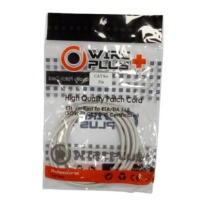 PATCH CORD WIREPLUS+ CAT5E GRIS 2M