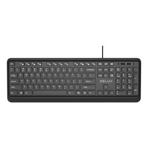 TECLADO USB K7008BU BLACK DELUX