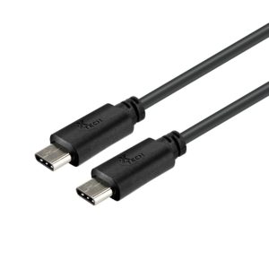 XTECH CABLE CON CONECTOR TIPO C MACHO A TIPO C MACHO 5,0GBPS 1,8M 24 AWG NEGRO (XTC-530)