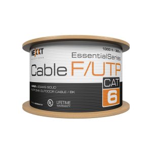 NEXXT BOBINA DE CABLE F/UTP CAT.6 4 PARES 23 AWG CMX 305M PARA EXTERIORES NEGRO