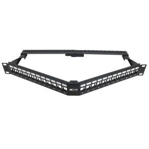 NEXXT PATCH PANEL MODULAR ANGULAR 24P 1U (PCGPSMO1U24ANBK) (AW192NXT12)