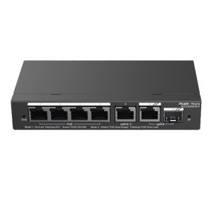 RUIJIE REYEE SWITCH 4 PUERTOS GIGABIT POE 2 UPLINK GIGABIT Y 1 UPLINK GIGABIT SFP 54W RG-ES206GS-P