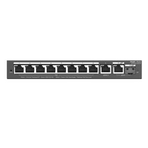 RUIJIE REYEE SWITCH 8 PUERTOS GIGABIT POE + 2 UPLINKS GIGABIT (1 SFP) 120W RG-ES210GS-P