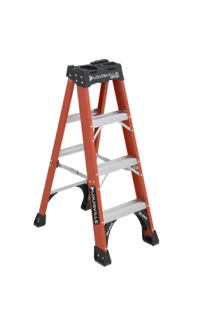 ESCALERA TIJERA FIBRA DE VIDRIO 375LB TIPO IAA LOUISVILLE FS1404HD