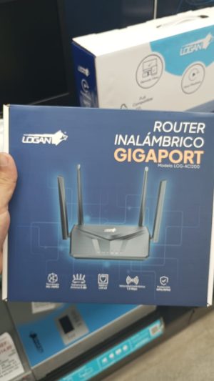 LOGAN ROUTER INALAMBRICO AC1200 DOBLE BANDA 4 ANTENAS 5DBI