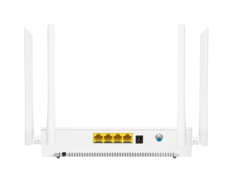 C-DATA ONU/ONT XPON WiFi6 Dual Band CATV con 4 puertos Gigabit, FD714GS1