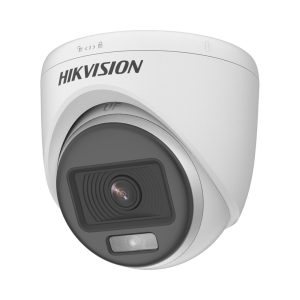 HIKVISION CAMARA TIPO DOMO METALICA TURBO HD 1080P INTEMPERIE IP67, IMAGEN A COLOR 24/7, LUZ BLANCA 20M DS-2CE70DF0T-MF