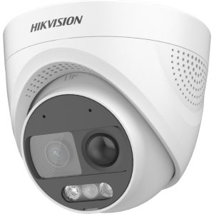 HIKVISION CAMARA DOMO HIKVISION COLORVU SIRENA 2MP DS-2CE72DF3T-PIRXOS