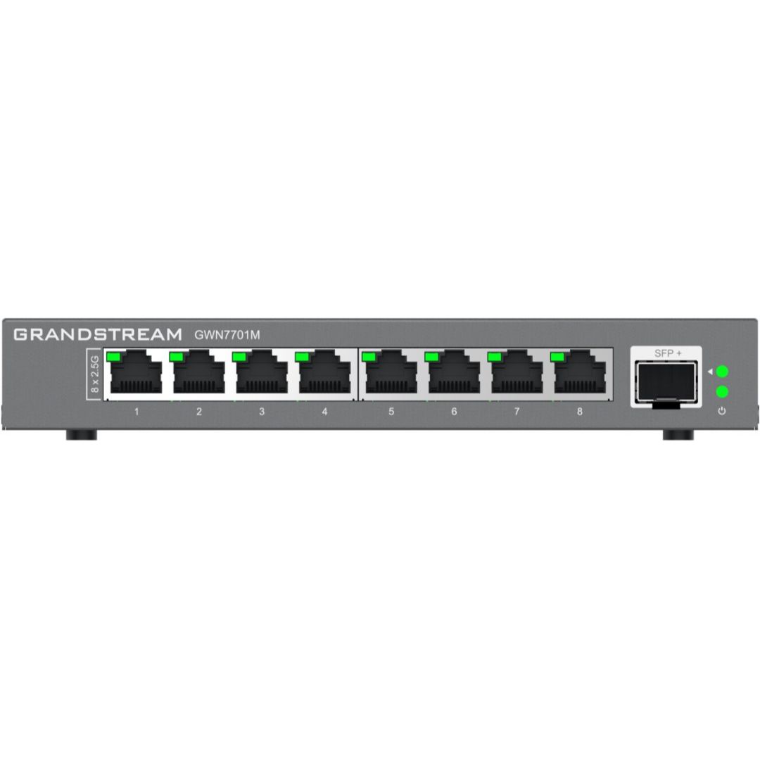 GRANDSTREAM SWITCH MULTI-GIGABIT NO ADMINISTRABLE 8 PUERTOS GWN7701M
