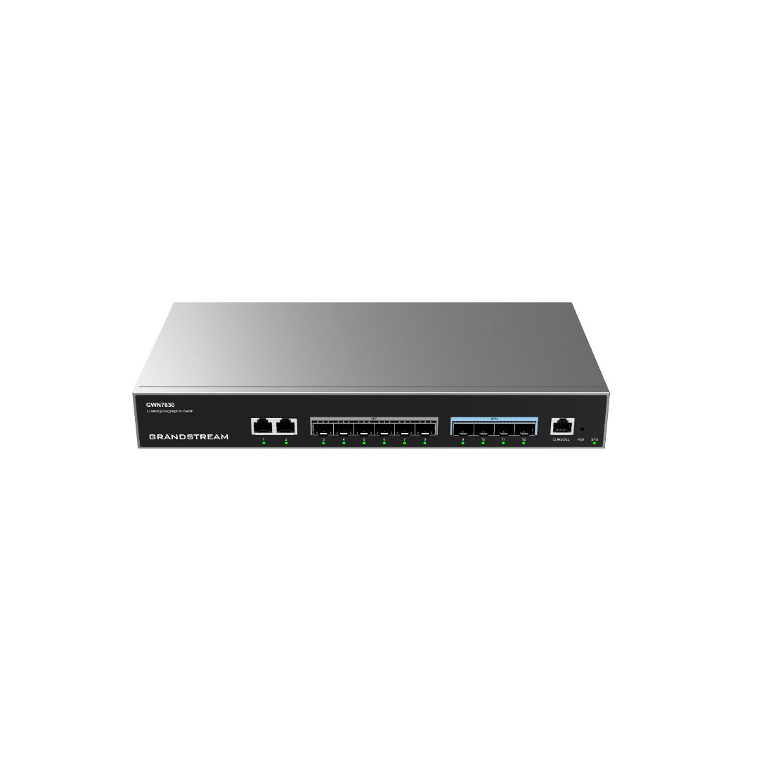 GRANDSTREAM SWITCH ADMINISTRABLE 2 PUERTOS GIGABIT ETHERNET, 6 PUERTOS 1G SFP Y 4 PUERTOS 10G SFP+ 10G GWN7830 GWN7830