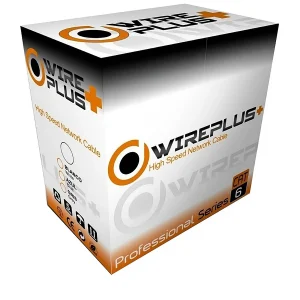BOBINA DE CABLE UTP INDOOR CAT6 305MTS WIREPLUS