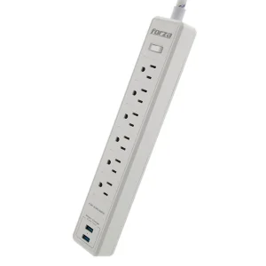 FORZA PROTECTOR SP 110/220V 1200J 6 NEMA 2 USB 5FT WH FSP-612USBW (FSP-612USBW)