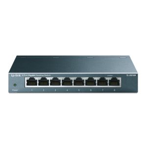 TP-LINK SWITCH PARA SOBREMESA CON 8 PUERTOS A 10/100/1000 MBPS TL-SG108