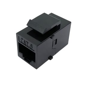 KEYSTONE JACK COUPLER RJ45 CAT6 NEGRO