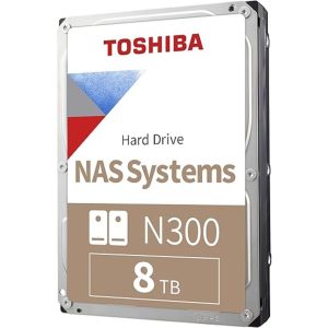 TOSHIBA DISCO DURO INTERNO MECANICO HDWG780UZSVB  N300 PRO NAS 8TB SATA 3.5″ 7200RPM BULK