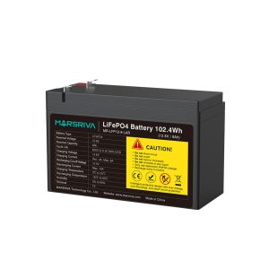 MARSRIVA BATERÍA DE LITIO DE 12.8V 8AH MR-LFP12-8-LAR