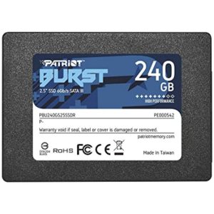 PATRIOT SSD 240GB/ B 2.5″/ SATA 3/ 450MB/s 320MB/s PBE240GS25SSSDR