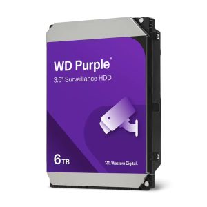 WESTERN DIGITAL DISCO DURO PURPLE 64PURZ 6 TB – SURVEILLANCE – INTERNO – 3.5″ – SATA 6GB/S – 5400 RPM – BUFFER: 256 MB
