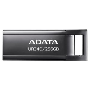 ADATA PEN DRIVE UR340 256GB USB 3.2 GEN1 NEGRO SIN TAPA (AROY-UR340-256GBK)