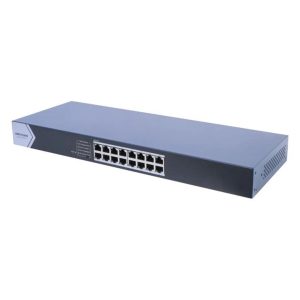 HIKVISION SWITCH RACKEABLE DE 16 PUERTOS A 10/100/1000 MBPS DS-3E0516-E