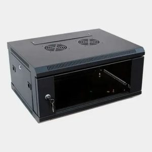 WIRETECH RACK DE PARED CERRADO 4U PUERTA DE VIDRIO 350X600X450 LP-4RU