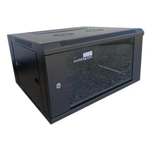 WIRETECH RACK DE PARED CERRADO 6U PUERTA DE VIDRIO LP-6RU