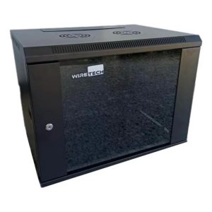 WIRETECH RACK DE PARED CERRADO 9U PUERTA DE VIDRIO LP-9RU