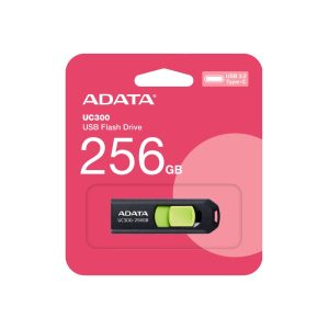 ADATA PENDRIVE UC300 256GB USB-C 3.2 GEN1 NEGRO/VERDE ACHO-UC300-256G-RBK/GN