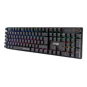 TECLADO JEMIP GAMING GK-FURY/ ARGB/ USB TIPO C/ ESPAÑOL/ NEGRO