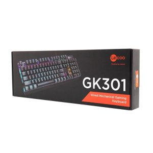 TECLADO LECOO LENOVO GAMING GK301/ MECANICO/ RETROALIMENTACION RGB/ USB/ INGLES/ NEGRO