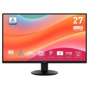 MONITOR MSI 27″ PRO MP272L/ FHD/ 1920×1080/ 100Hz/ IPS/ HDMI-DP/ NEGRO