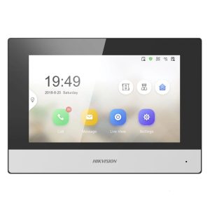 HIKVISION MONITOR IP WIFI TOUCH SCREEN 7″ PARA VIDEOPORTERO IP POE ESTÁNDAR APERTURA REMOTA DS-KH6320-WTE1