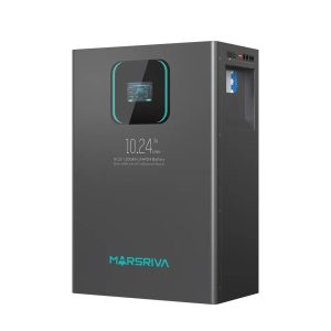 MARSRIVA BATERÍA DE FOSFATO DE HIERRO Y LITIO LIFEPO4 (Celdas LiFePO4 de grado A BYD) 10,24 KWH (51,2 V / 200 AH) MR-LFP48-200-WMT